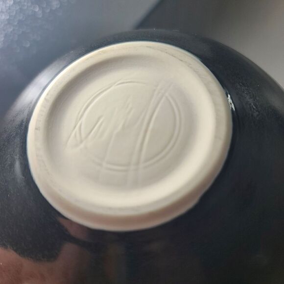 BILL CAMPBELL Art Pottery Crystalline Glaze Trinket Bowl - Picture 6 of 6